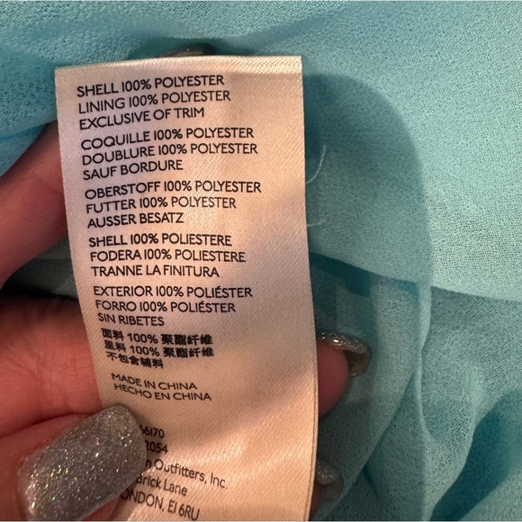 Maeve Blue Ruffled Sleeveless Blouse - Picture 6 of 7